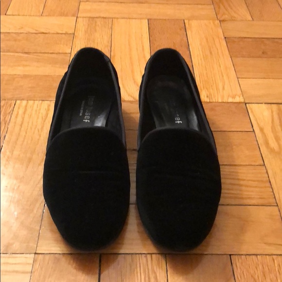 Jon Josef Shoes - Jon Josef Black Suede Slip-On Flats